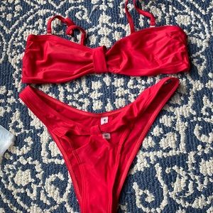 Zaful red hot bikini. Size M. Very good condition